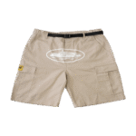 Corteiz Alcatraz Cargo Shorts Beige
