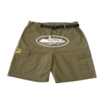 Corteiz Alcatraz Cargo Shorts Khaki Green