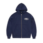 Corteiz Island Navy Blue Zipper Hoodie